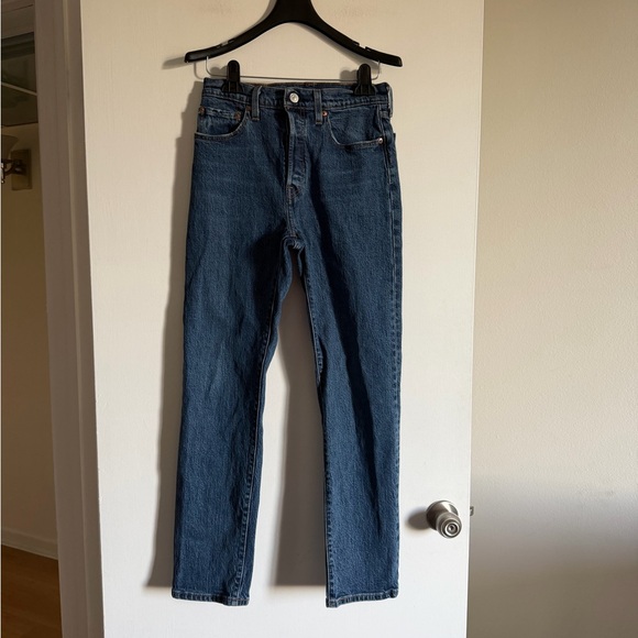 Levi's Denim - Levi’s Classic Blue 501 Straight Leg Button Fly Jeans size 27 EUC